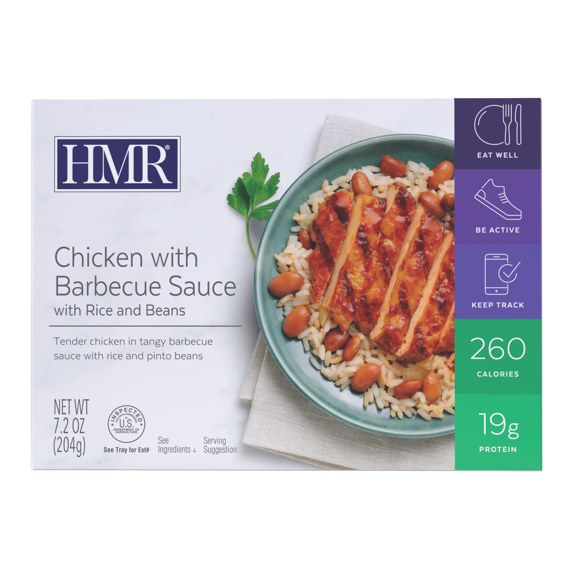Image for Chicken w/ Barbecue Sauce w/ Rice and Beans